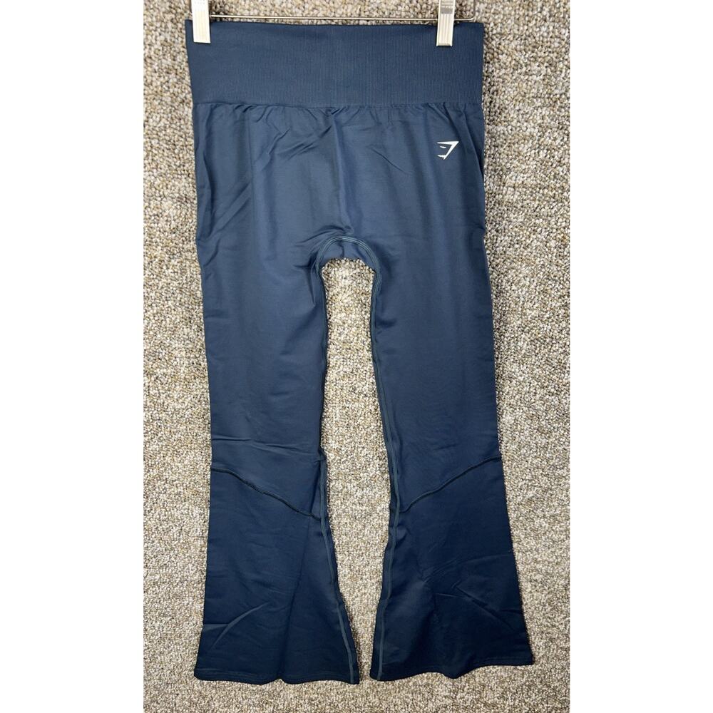 GYMSHARK Everyday Seamless Flared Legging 2.0 Blue Medium Body Fit